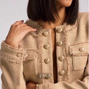 Generation Love Beige Textured Blazer